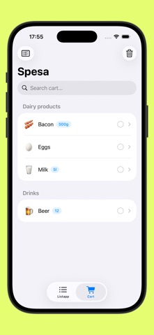 Listapp screenshot