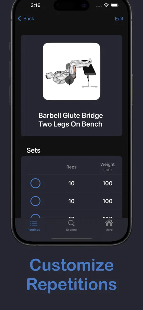 App screenshot for Dumbell: Health and Fitness