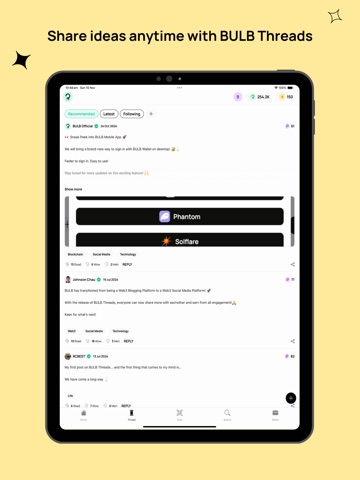 BULB: Web3 Social Media ipad screenshot 4
