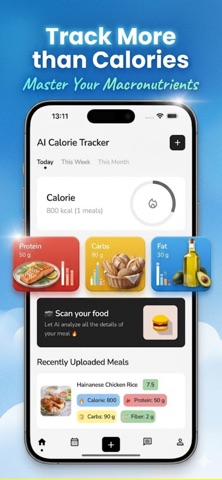 AI卡路里计数器：食物扫描 screenshot