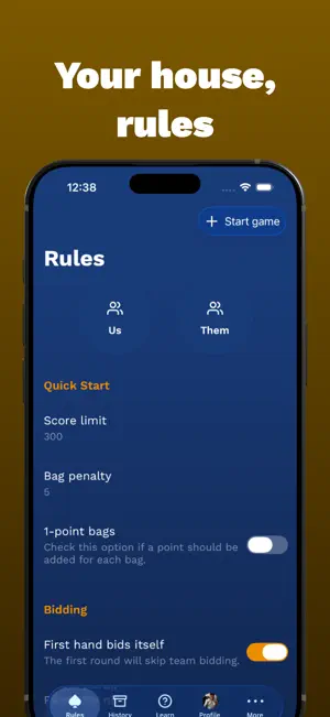 Bookbag: Spades Scorekeeper screenshot 1