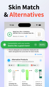 Beauty Scan – INCI screenshot