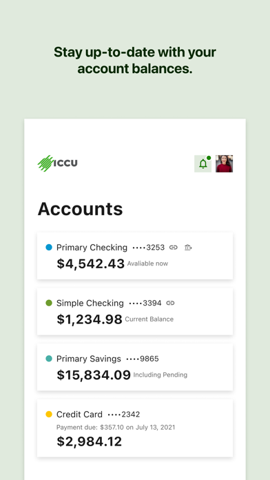 ICCU Mobile Banking Screenshot 2 of 4