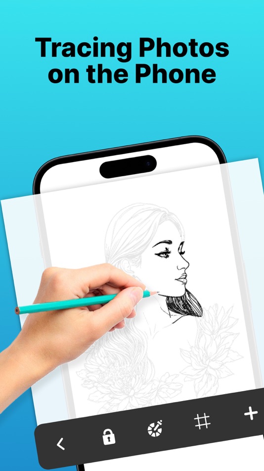 #5. AR Drawing - Sketches (iOS) By: Aesthetic Apps & Widgets srl