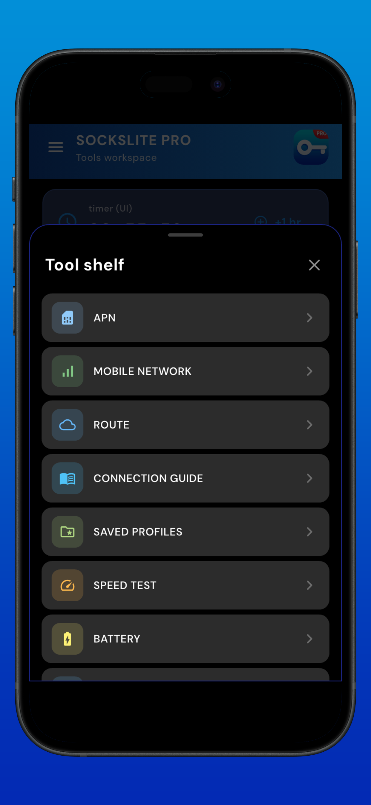 Sockslite Pro - Tools screenshot 4