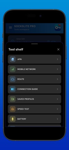 Sockslite Pro - Tools screenshot