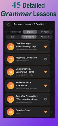 German Grammar - Intermediate Screenshot 2 of 10