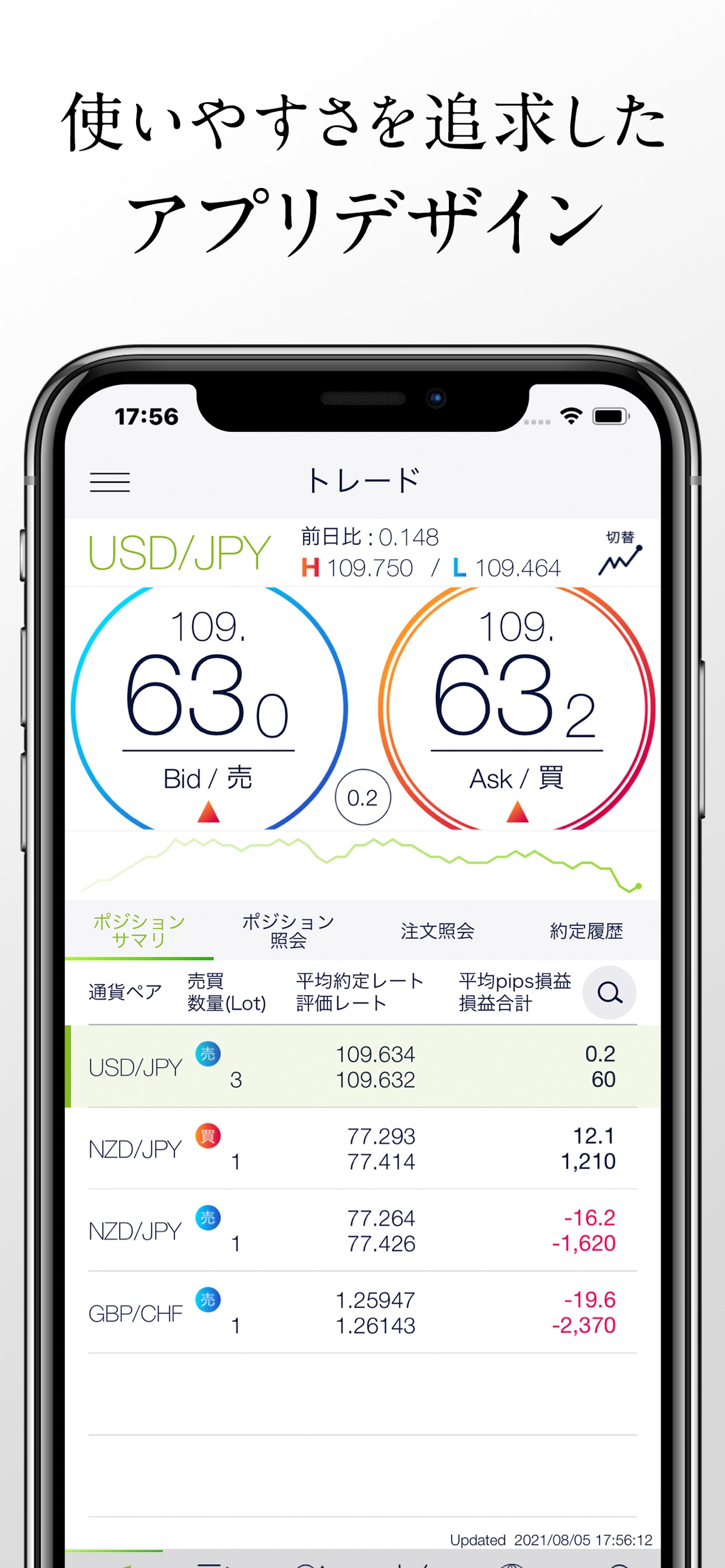 使いやすさを追求したアプリデザイン