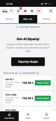 Four POS screenshot