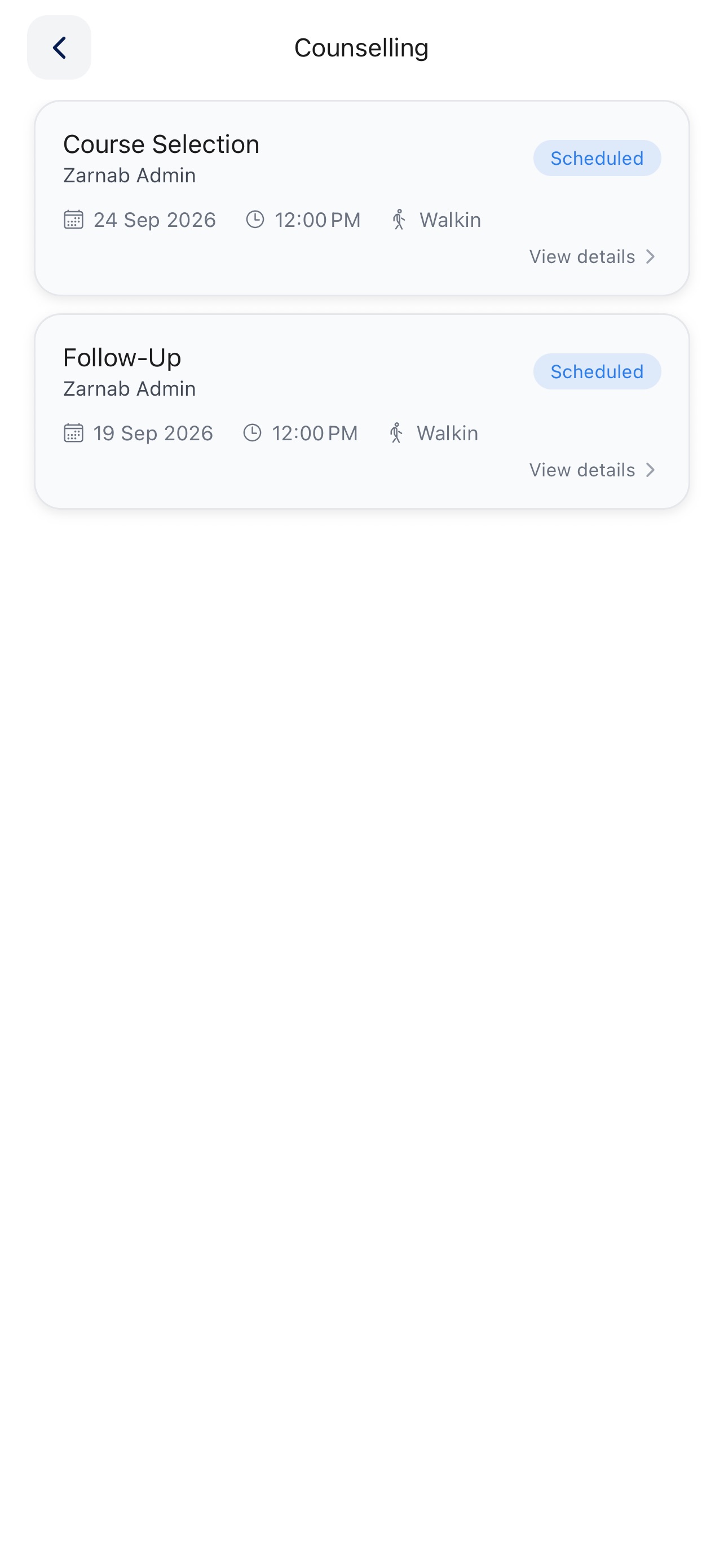 Screenshot 7 of Zarnab Student App