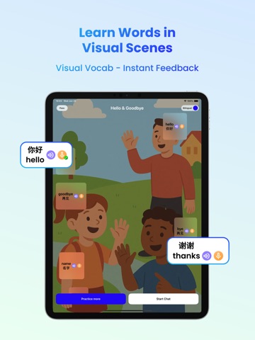 TalkingLime: Speaking Practice iPad screenshot