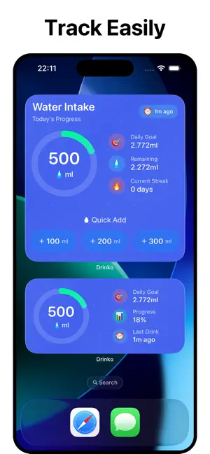 Drinko: Water & Hydration Log screenshot 3