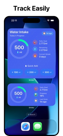 Drinko: Water & Hydration Log Screenshot 3 of 5