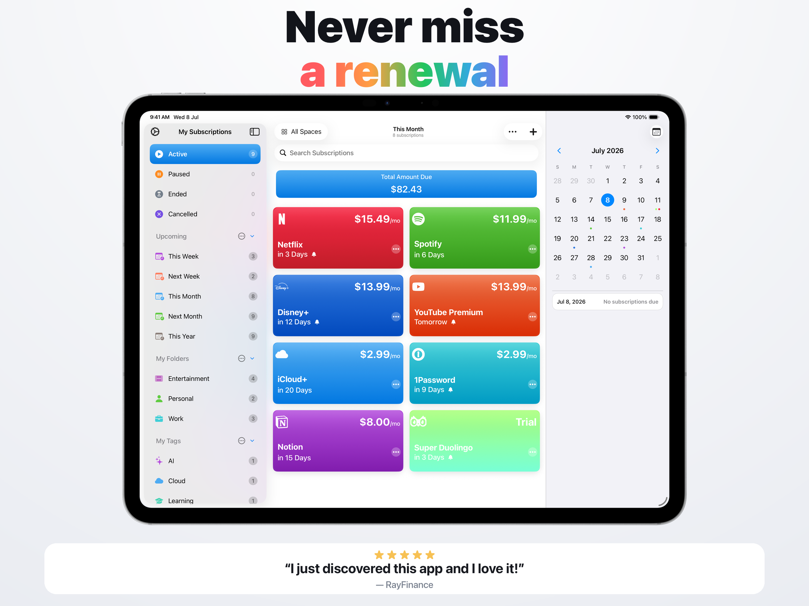 Subscription & Bills: Subtrack screenshot 13