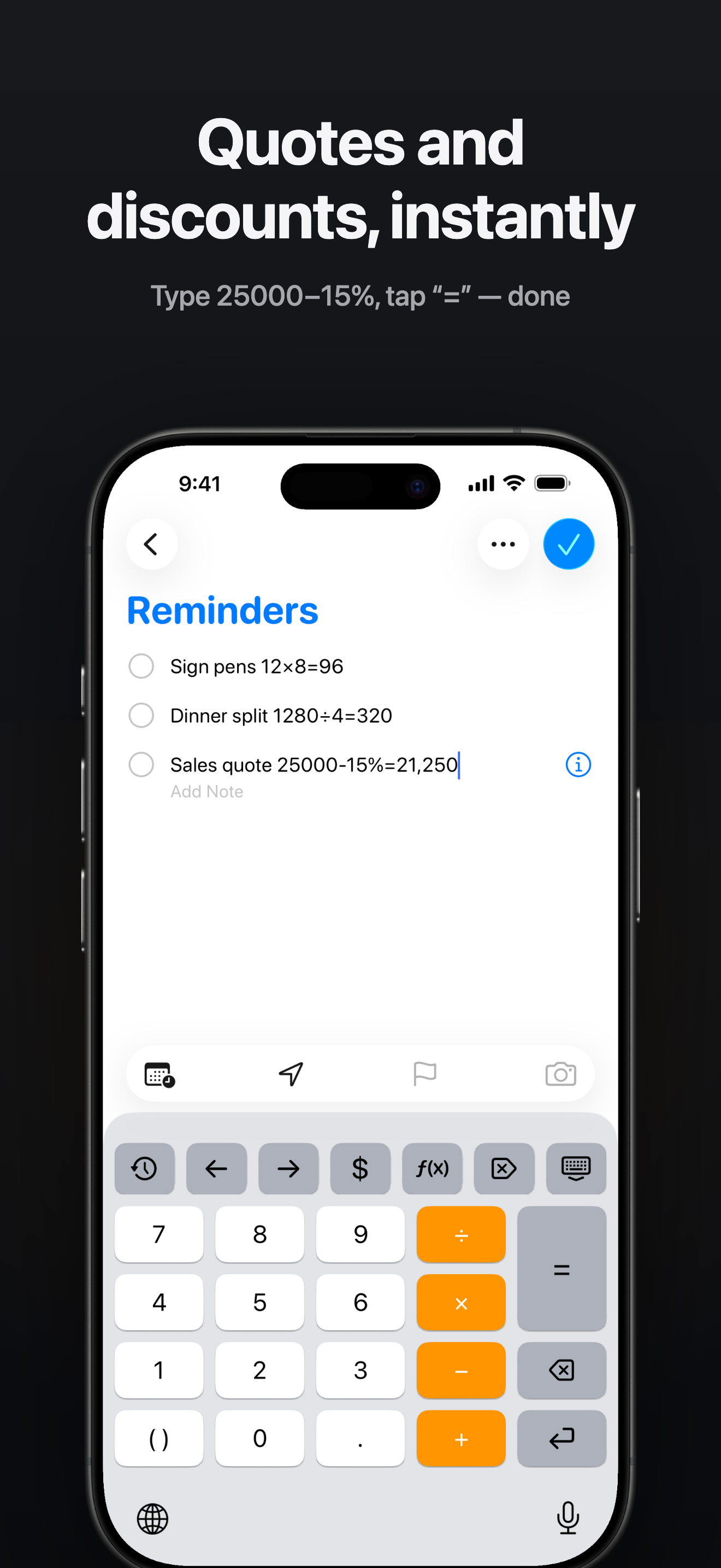 SumKey: Calculator Keyboard screenshot 2