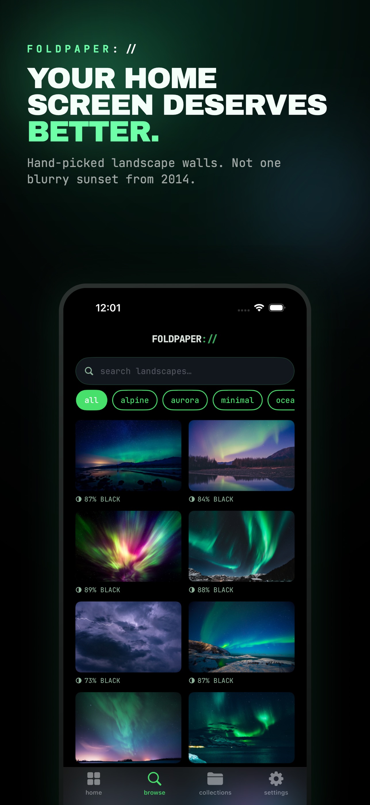 Screenshot 1 of Fold ULTRA Dark Wallpapers 4K
