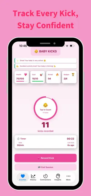 Baby Kick Tracker: Contraction screenshot 1