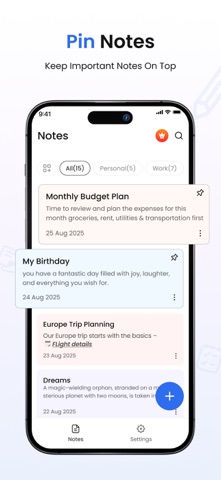 Thinky Notes screenshot