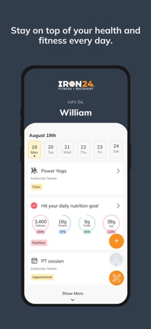 Iron 24 Fitness Recovery screenshot
