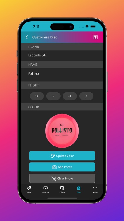 Disc Finder: Disc Golf Bag