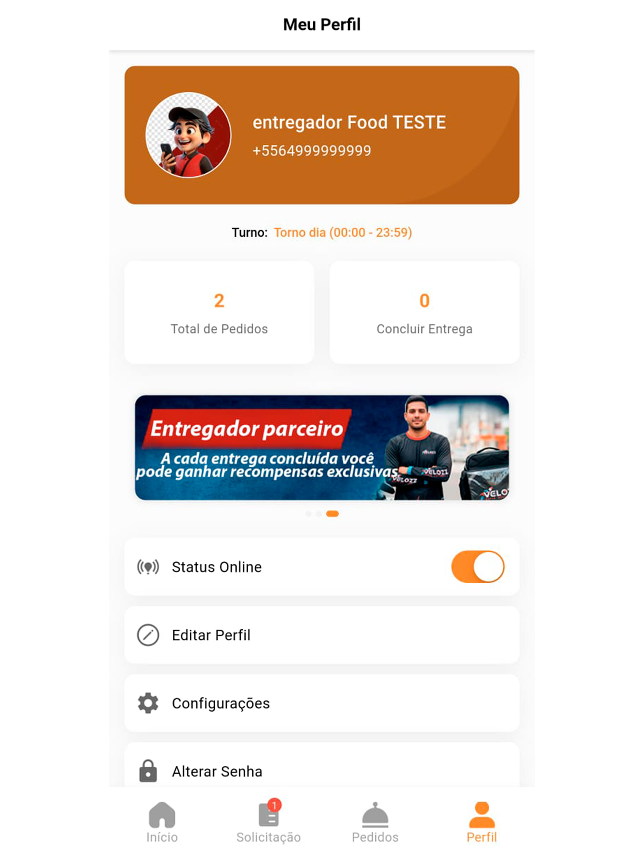 JáPede - Entregador screenshot 11