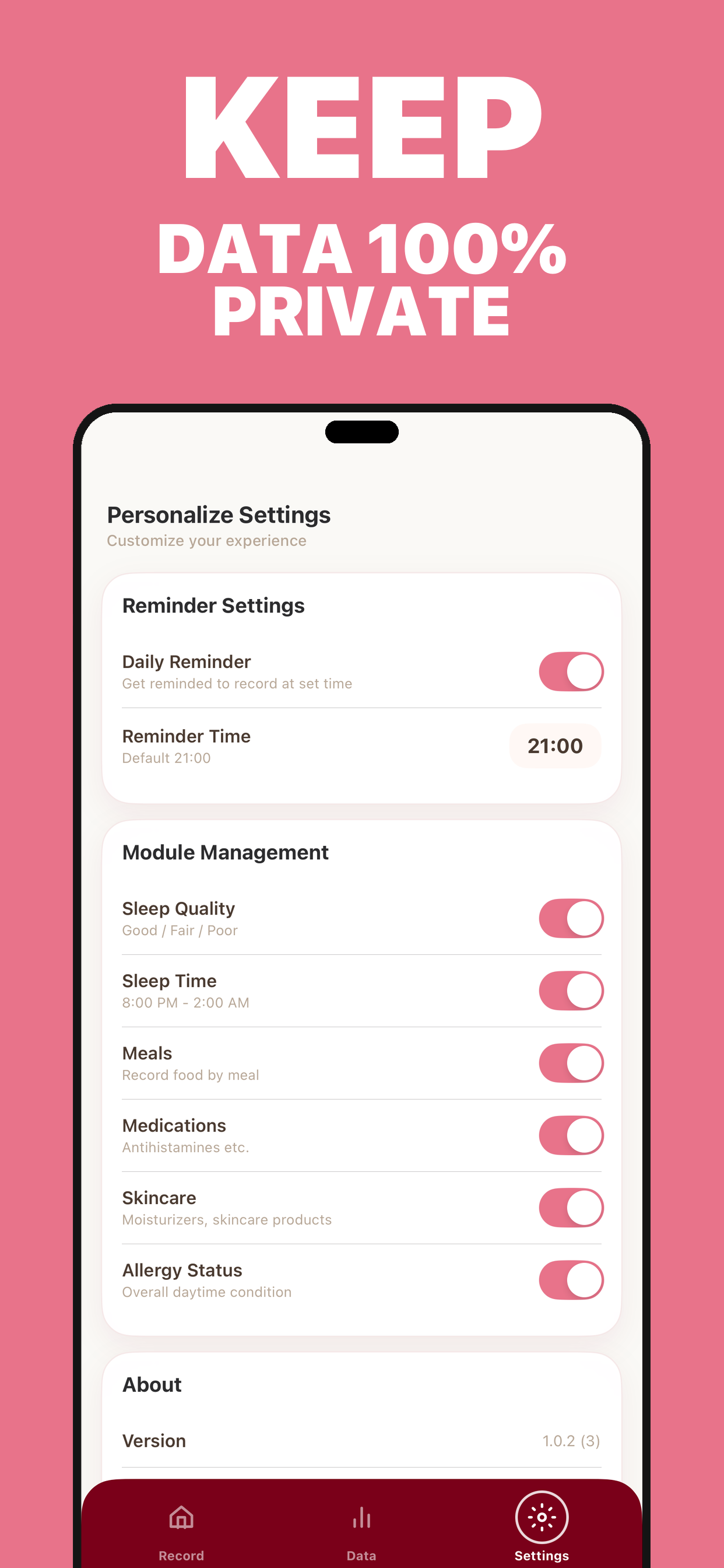 Baby Eczema Tracker & AD Diary screenshot 5
