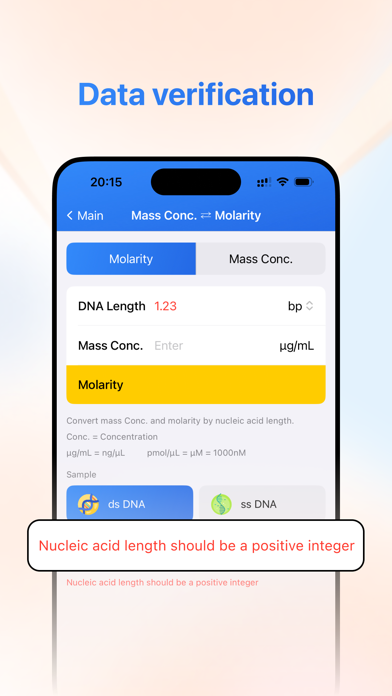 Bio-Calculator Screenshot