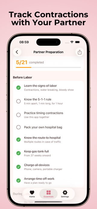 Contraction Timer & Tracker IO Screenshot 10 of 10