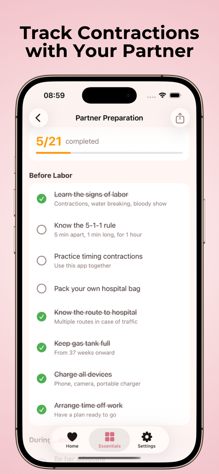 Contraction Timer & Tracker IO screenshot 10