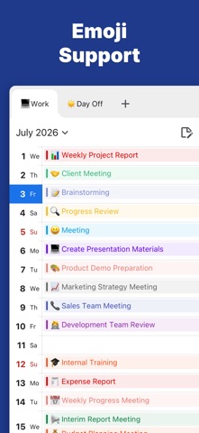 Vertical Calendar - Planner Screenshot 4 of 8