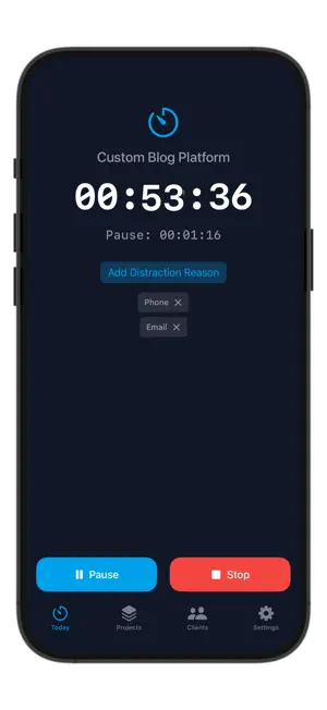 Time Tracker - Focused Work screenshot 2