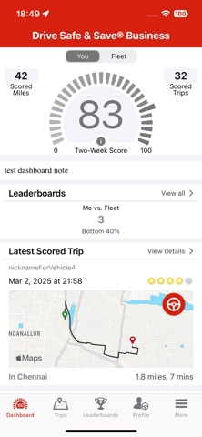 Drive Safe & Save® Business iPhone screenshot