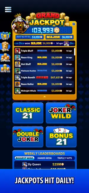 Blackjack Hold - Video Poker screenshot 3