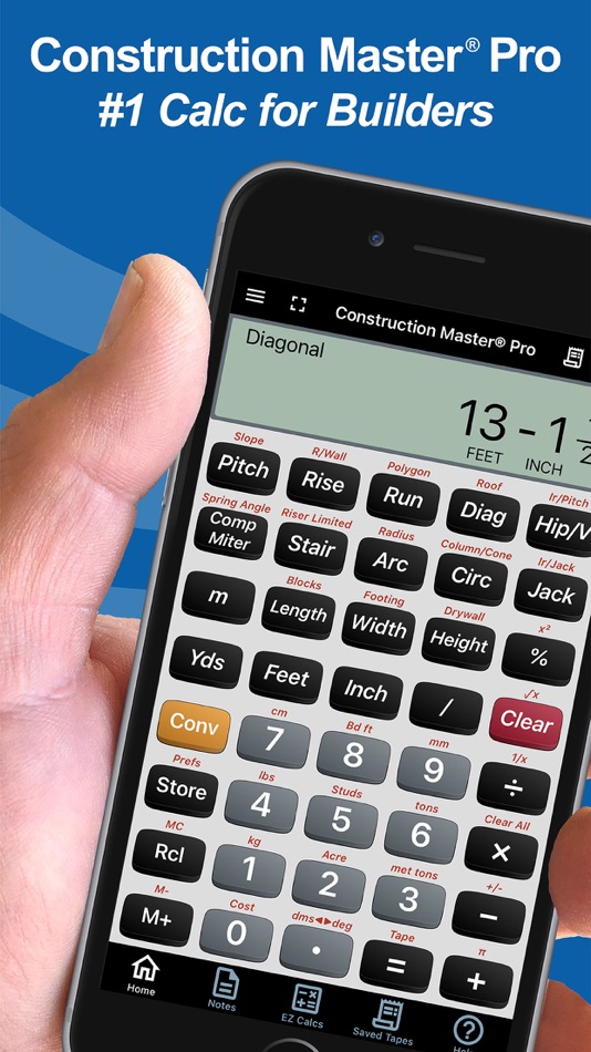 #1. Construction Master Pro Calc (iOS) 由: Calculated Industries