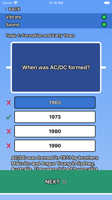 Screenshot 3 of AC DC Trivia App