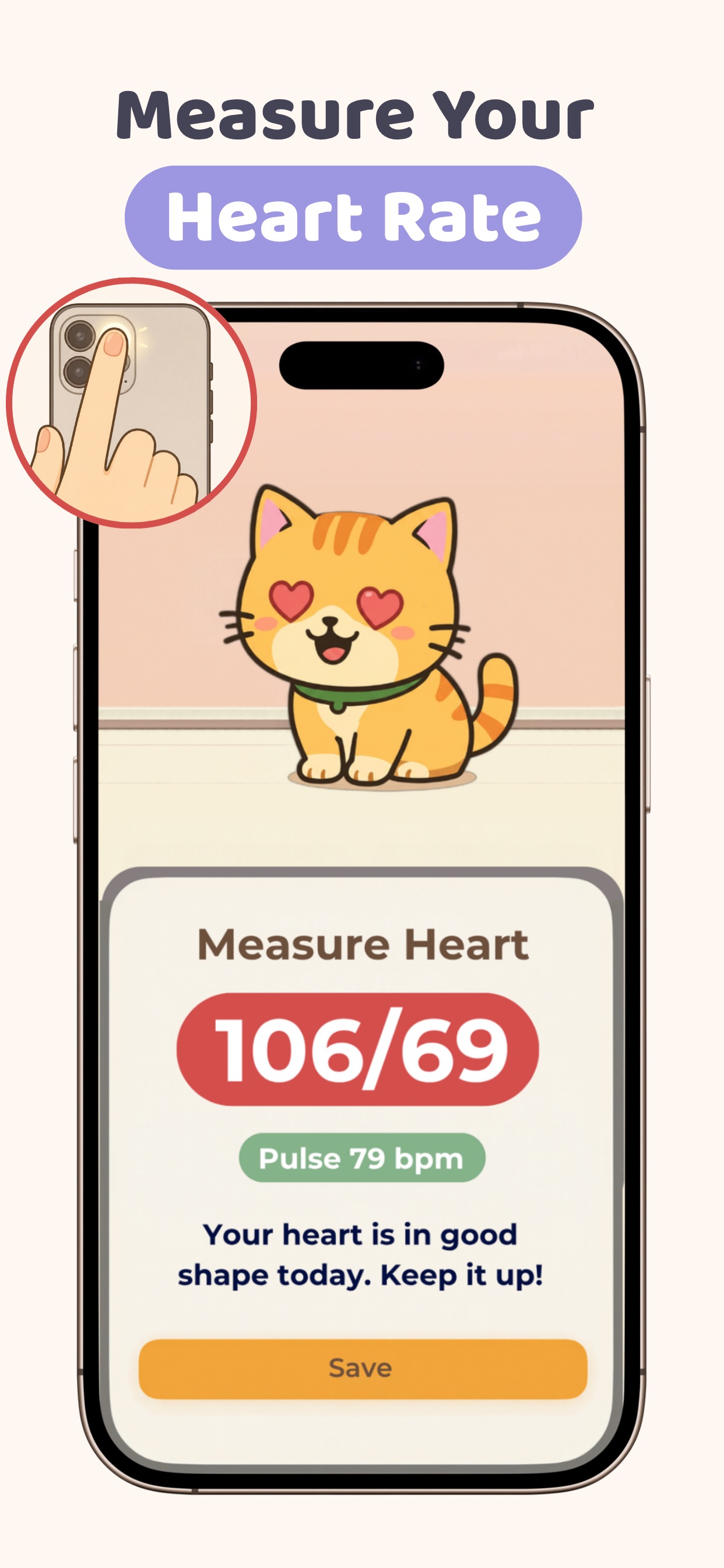 Screenshot 2 of MeowCare: Heart Rate Tracker