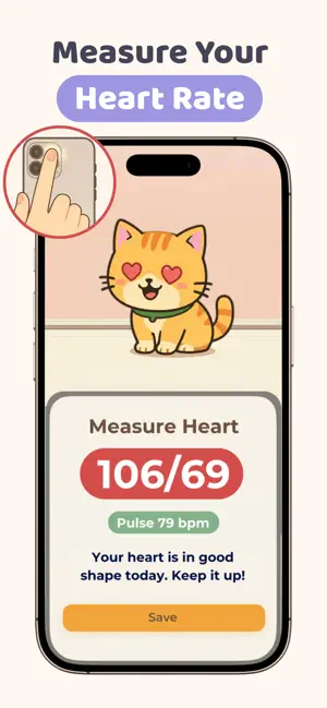 MeowCare: Heart Rate Tracker screenshot 2