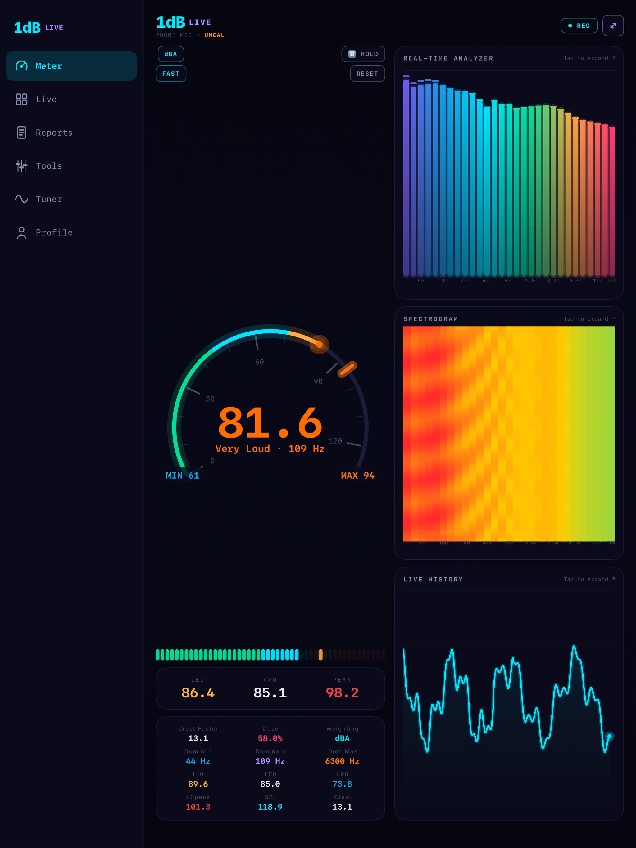 1dB Live screenshot 6