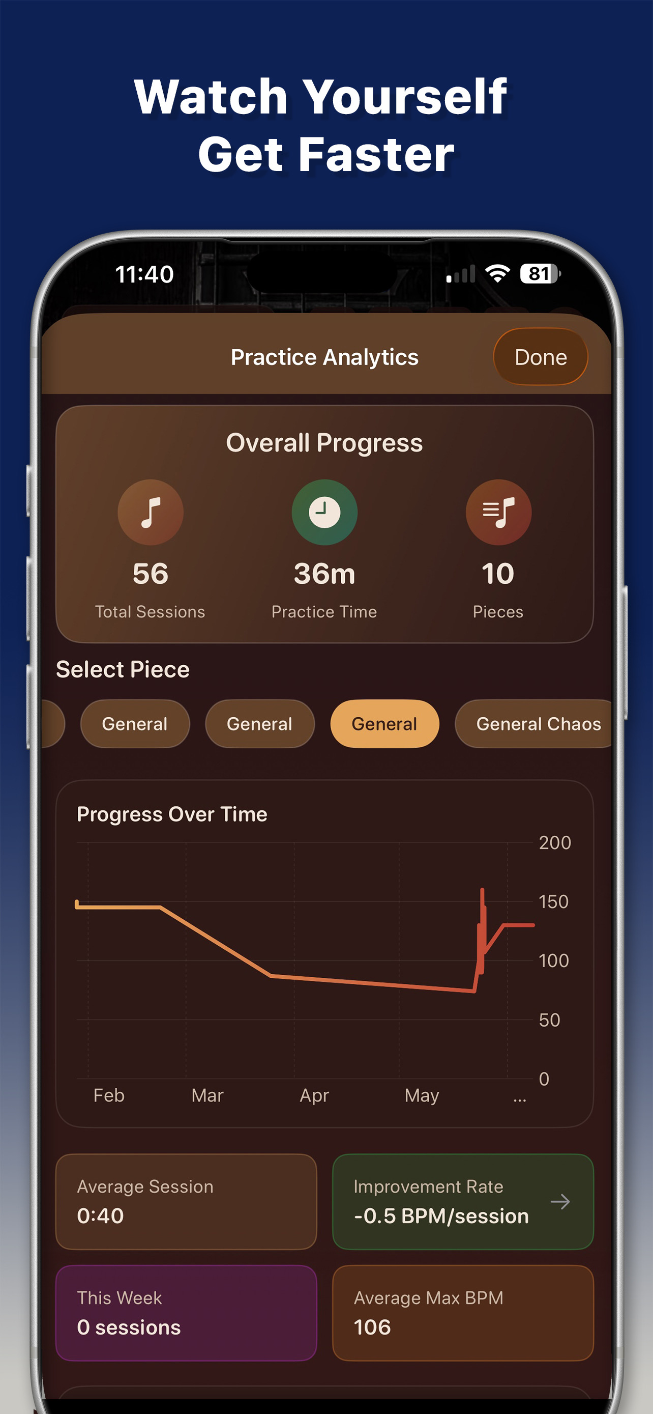 RhythmRamp: Metronome & Tuner screenshot 4