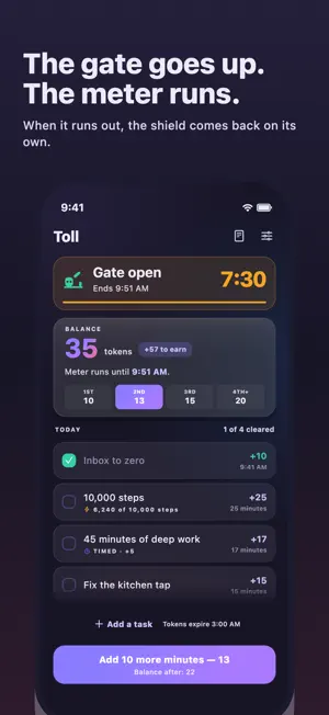 Toll: Earn Your App Time screenshot 3