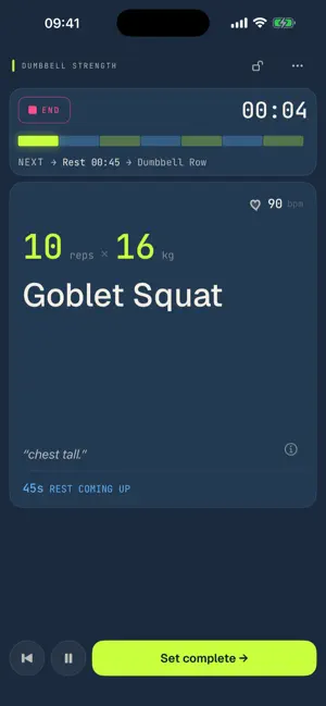 SweatCue screenshot 2