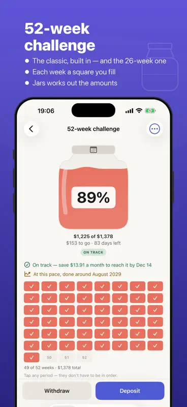 Jars: Savings Goal Tracker screenshot 3 of 5