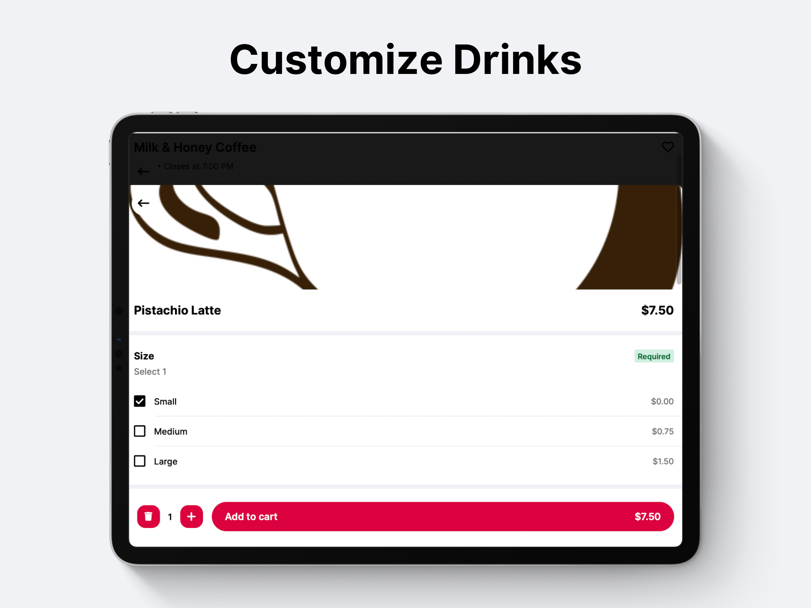 Milk & Honey Coffee - Order screenshot 5