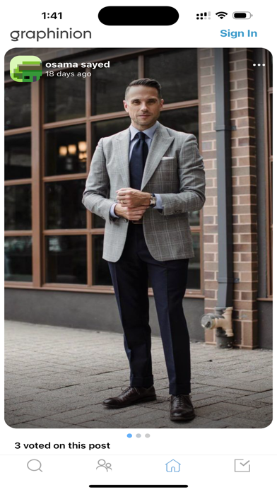 Graphinion iPhone screenshot 2 - Social Networking app