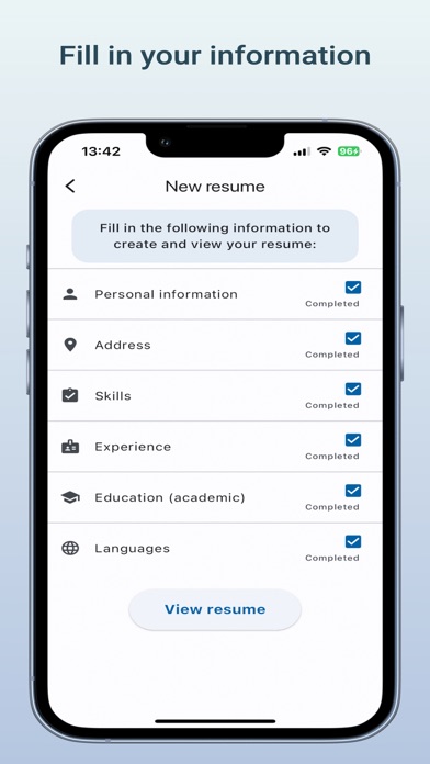 Resume Builder CV App Screenshot