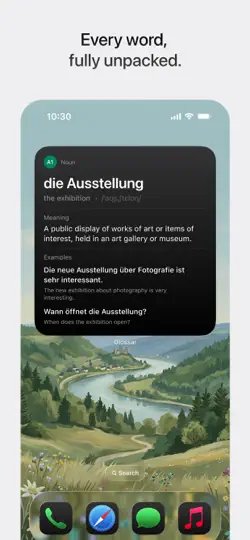 Screenshot von Glossar: Learn German auf dem iPhone 3