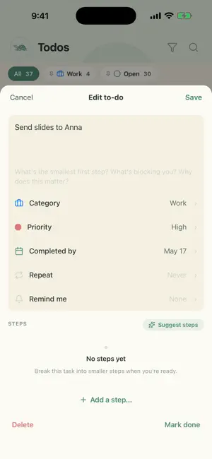 Sagely - Calm To-Dos screenshot 4