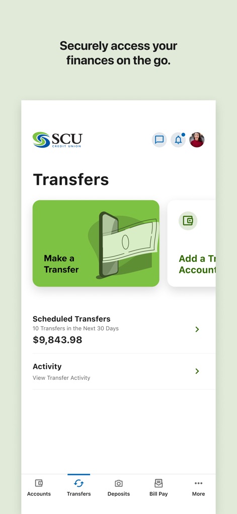 SCU Credit Union Online - Finance App | MWM