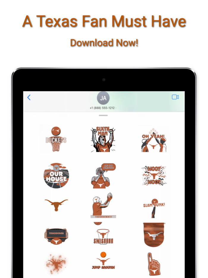 Longhorns Sticker Pack 2024