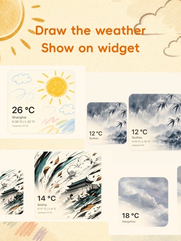 WeatherByYou: Draw the weather iPad screenshot